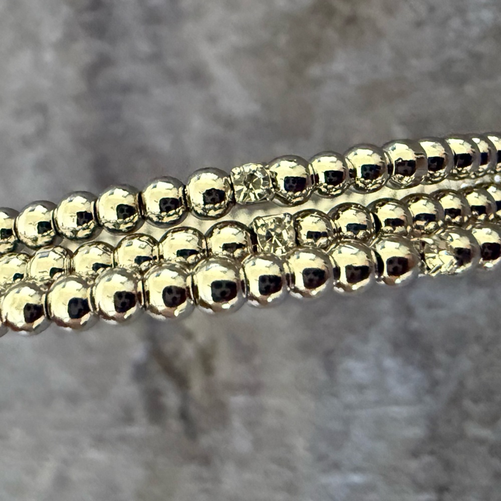 LOFT Silver Wrap Beaded Bracelet - Picture 4 of 6